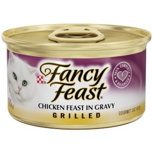 Fancy Feast Grilled Chicken Feast in Gravy 85g 1 Carton (24 Cans)